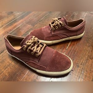 Vans Off The Wall Destroy Luxury Burgundy Skateboarding Shoes Size 10